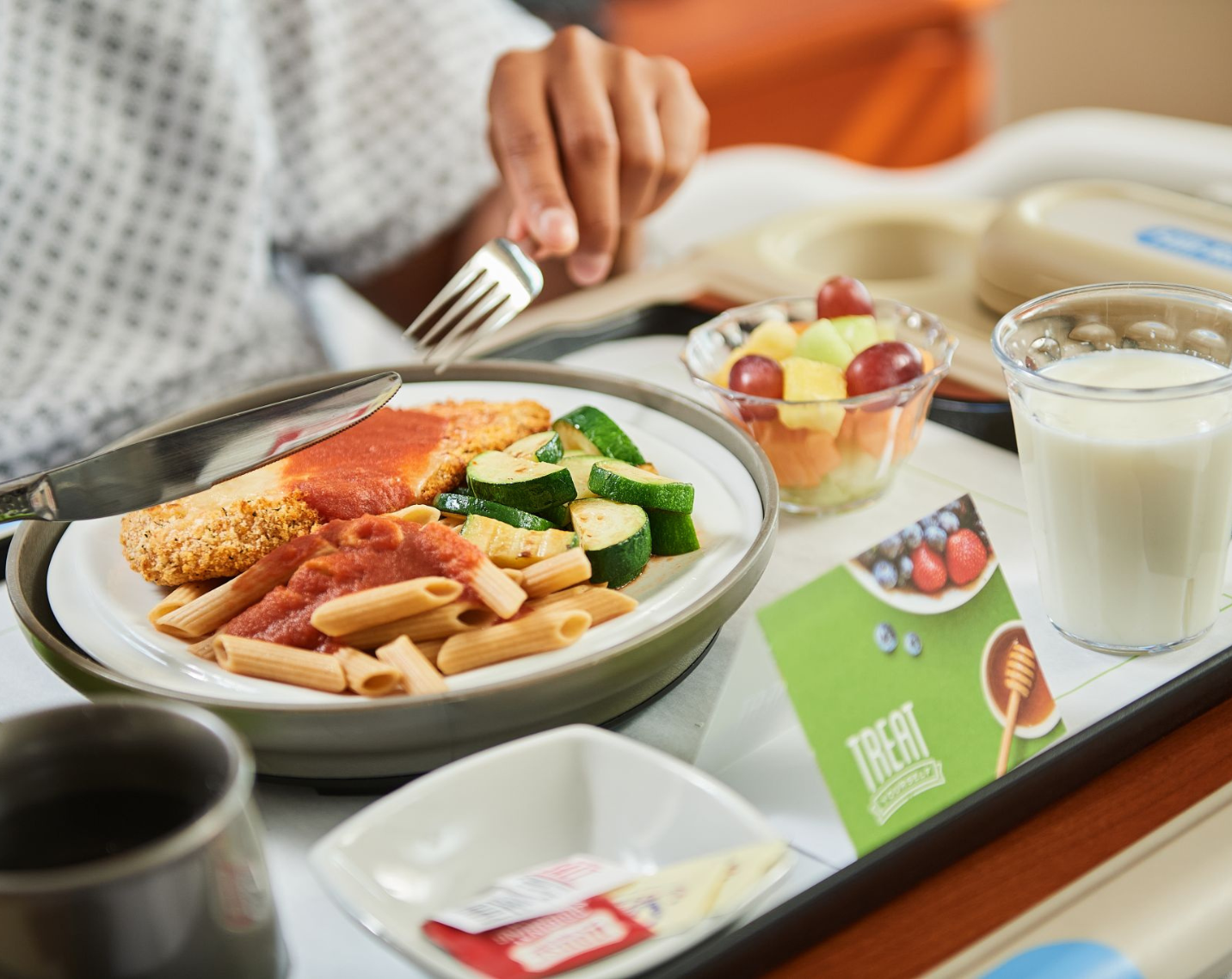 A patient meal.